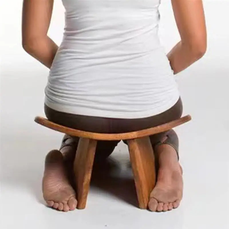 Seiza Meditation Bench – Dark Wood